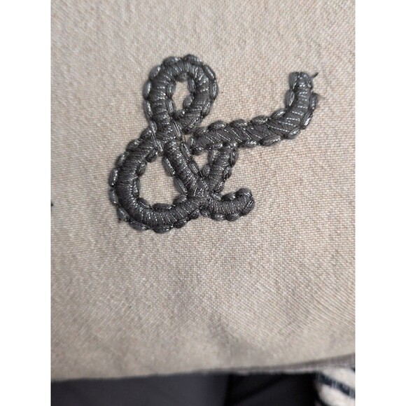 Pottery Barn Ewe & Me Embroidered Pillow Cover 15 x 20 Feather/Down Pillow - Picture 10 of 13